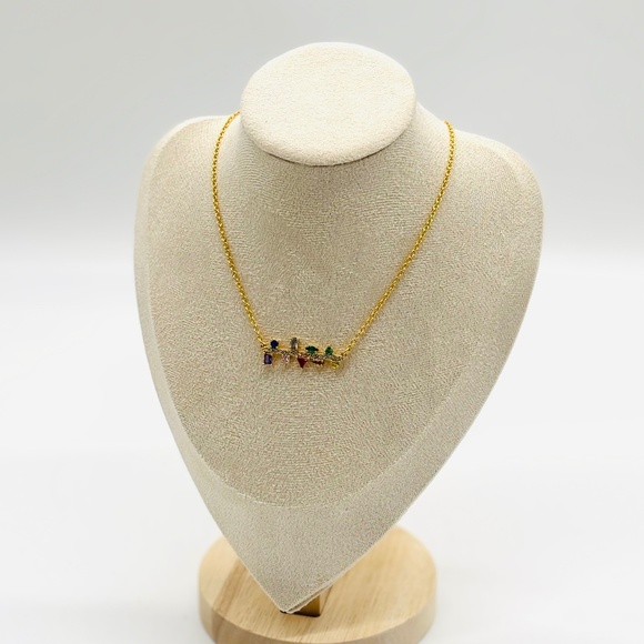 Kurt Geiger Jewelry - Kurt Geiger Multicolor Gem Gold Necklace